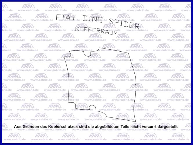 Kofferraumteppich Dino Spider