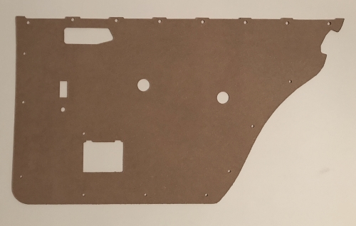 Türverkleidung hinten 123, Hartfaser, Paar