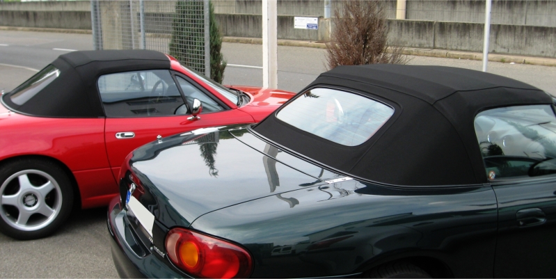 Verdeck MX-5 mit Hartglas-Heckscheibe heizbar