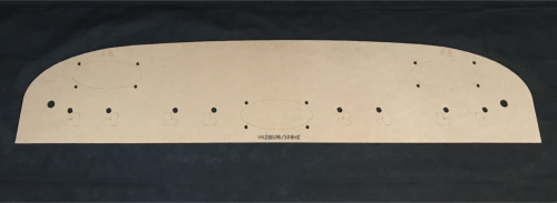 Heckablage ohne Bezug 108/109, Hartfaser