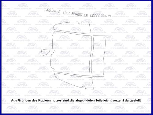 Kofferraumteppich E-Typen S1 - S3