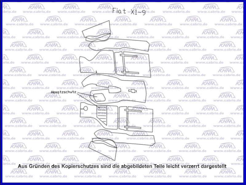 Teppichsatz Fiat X1-9