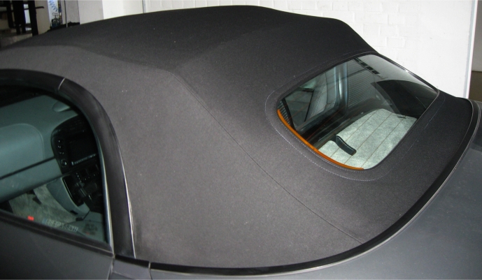 Verdeck Boxster Umrüstung mit Glasscheibe