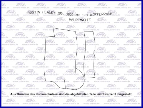 Kofferraumteppich Hauptmatte 100, 3000 Mk 1-3