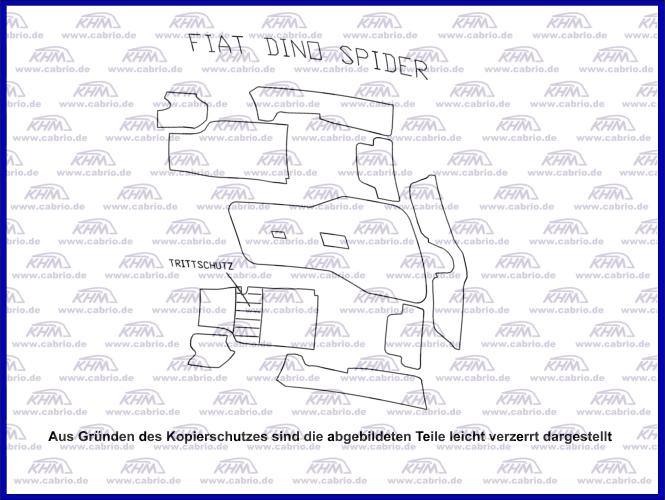 Teppichsatz Dino Spider, Coupe
