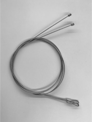 Spannseile E 36 seitlich, Edelstahl, Paar