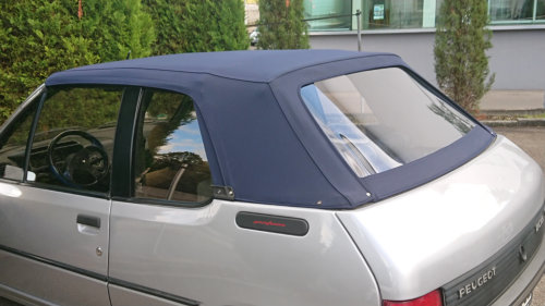 Verdeck 205 Cabrio inkl. Heckscheibenteil