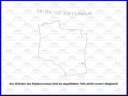Kofferraumteppich 200-280 114, 115