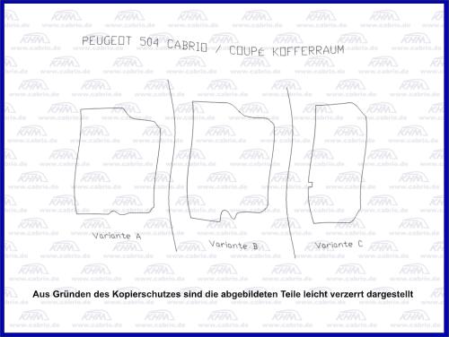 Kofferraumteppich 504