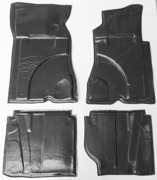 Teppichunterlagen vorn und hinten 123 Lim./Coupe/Kombi, Satz 4 Stk.
