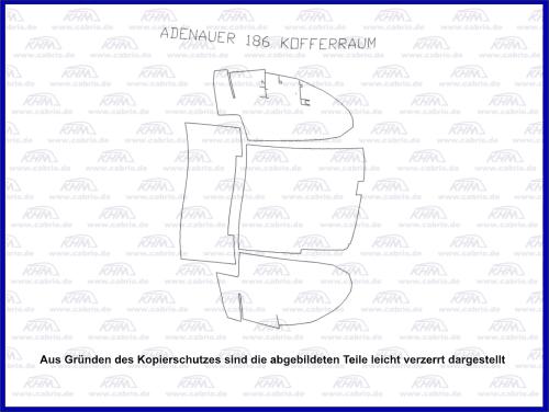 Kofferraumteppich 300 Adenauer