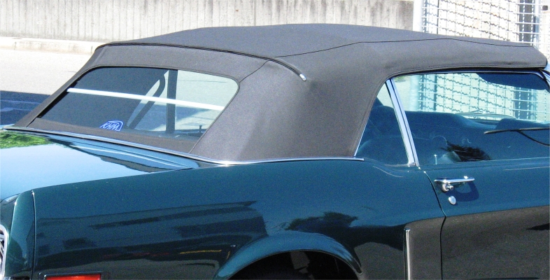 Verdeck mit PVC-Heckscheibe
