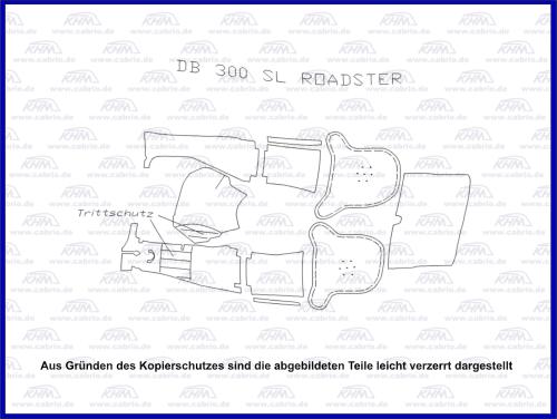 Teppichsatz 300SL Roadster W198
