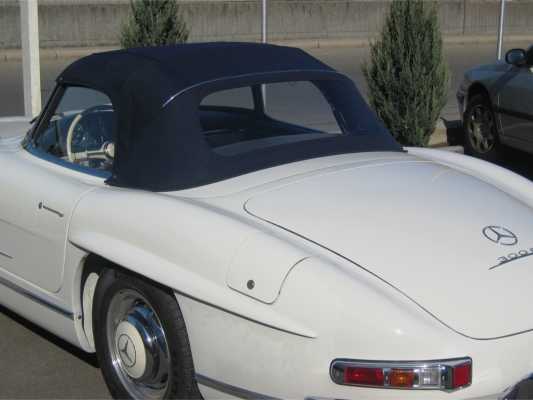 Verdeck 300 SL mit Stahlseilen